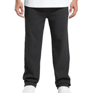 Pantalons pour hommes amples printemps-automne, vente en gros possible, style sportif et décontracté, couleur unie - Product Image 1