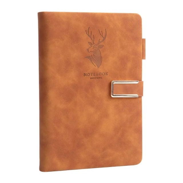 Notebook Notebook Ultra-thick Business Leather Simple University Birthday Notebook Retro Style Budget Book