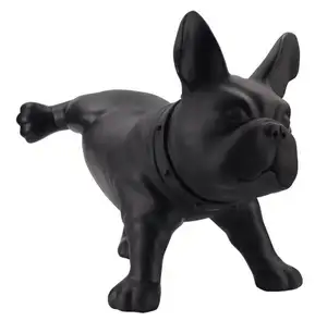 Statue de chien bouledogue français en PVC, décoration, original, sculpture de bouledogue