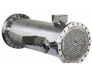 Intercambiador de calor de tubo condensador de carcasa sanitaria de acero inoxidable de grado alimenticio de gran oferta KMC