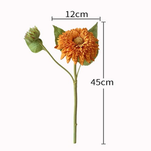 Bouquet rétro de fleurs artificielles tournesol style viral pour <span class=keywords><strong>d</strong></span>écoration de table de console ou <span class=keywords><strong>d</strong></span>'entrée de salon moderne - Product Image 3