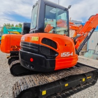 Mini-excavatrices compactes d'occasion Kubota U55-4 de 5 tonnes, origine Japon, en bon état et à prix avantageux, à vendre