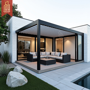 Vườn pergolas tán arches bioclimatic bóng cấu trúc ngoài trời nơi trú ẩn sân sau Patio vườn nhôm pergola - Product Image 1