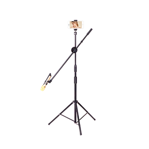 Overhead <span class=keywords><strong>Tripod</strong></span> núi linh hoạt Cross Bar <span class=keywords><strong>ARM</strong></span> với người giữ điện thoại và bóng Head đứng phụ kiện cho điện thoại - Product Image 1