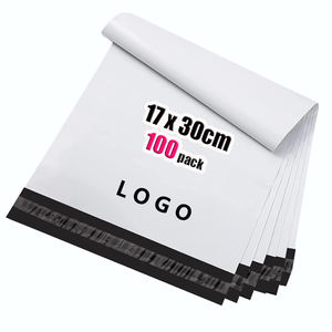 Bolsas de Embalaje Blancas de 17x30cm, 100 Unidades, con Impresión Personalizada GTU, Gruesas, Autoadhesivas, con Relieve/Bajo Relieve, para Envíos Express - Product Image 1