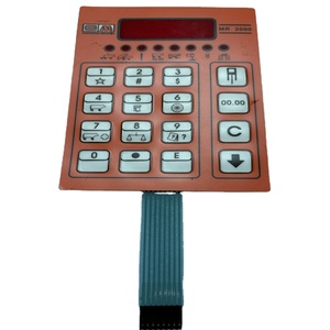 Panneau de boutons de superposition graphique personnalisé feuille clavier tactile métal dôme interrupteur <span class=keywords><strong>à</strong></span> membrane avec adhésif 3M467 pour équipement de traite - Product Image 5