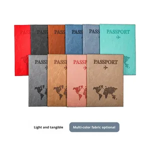 Multifunctional PU <b>Document</b> Bag Fashionable Card <b>Holder</b> Zipper Closure Protective Cover for Overseas <b>Travel</b> Business Card - Product Image 2