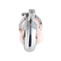 Verrous de chasteté en métal inoxydable pour hommes, cage à pénis, verrou d'abstinence pour hommes, anneaux de réglage