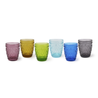 Gobelets décoratifs durables et colorés |   Articles de boisson |   Fait main |   Pâte de verre colorée |   Compatible lave-vaisselle |   Motif en relief |   Floral