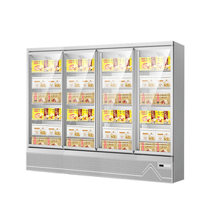 Réfrigérateur vertical de haute qualité pour épicerie, avec 4 portes vitrées, pour la présentation de gelato et de crème glacée, et congélateur - Product Image 4
