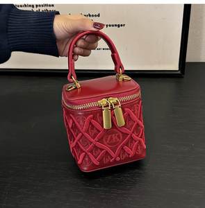 Bolsos de mujer Fabricante Bolsos de cubo cuadrado Personalizado de alta calidad Vintage Mini Chic Diseño de lujo Mujeres Señoras Bolsos de hombro - Product Image 6