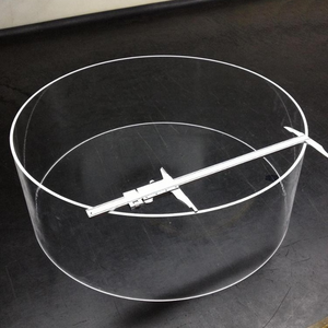 Tubi in Vetro di Silice Fusa Trasparente, Tubi in Quarzo Resistenti alle Alte Temperature, Tubi in Quarzo Personalizzati di Grande Diametro - Product Image 1