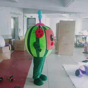 Vêtements de mascotte de pastèque de dessin animé Funtoys, mascotte de dessin animé de bébé en peluche, ensemble de cosplay de pastèque, accessoires de fête de Noël et d'Halloween - Product Image 3