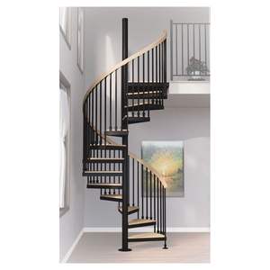 Prima moderne forme incurvée Double hélice économique <span class=keywords><strong>escalier</strong></span> en colimaçon intérieur bois fer acier garde-corps <span class=keywords><strong>escalier</strong></span> rond - Product Image 5