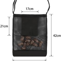 Sac de récolte de poche de recherche de nourriture de chasse de champignon de maille, sac pliable de cueillette de panier de champignon de cueillette de fruits de jardin