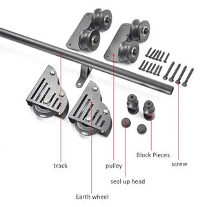 ספריית מתגלגלת סולם חומרה ערכת מדף זזת סולם חומרה ספרייה סולם ספרים - Product Image 6