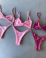 Nieuwste Catalogus Designer Badmode Sexy Plaids Strand Bikini Beroemde Merk Vrouwen Mode Badpak Designer Riemen