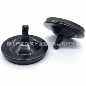<b>Adjustable</b> Furniture Feet 60mm Nylon Metal Cap Black <b>Height</b> <b>Adjustable</b> <b>Table</b> <b>Legs</b> Wear Resistant Anti Slip - Product Image 3