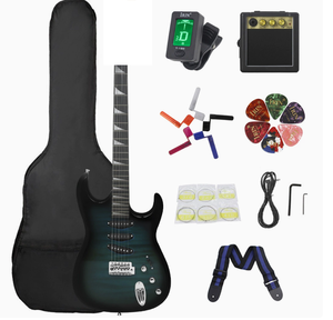 <span class=keywords><strong>Guitarra</strong></span> Eléctrica de 39 Pulgadas, 24 Piezas, Modelo ST, Nivel Inicial, para Zurdos, 6 Cuerdas, Acabado Mate - Product Image 3