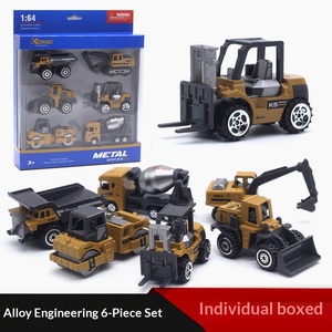 ชุดโมเดลรถวิศวกรรมโลหะขนาด <span class=keywords><strong>1</strong></span>:64 พร้อมรถขุด รถบดถนน และรถตัก-สำหรับของเล่นข้ามพรมแดน - Product Image 2