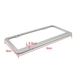 Khung Biển Số Lật Mạ Crôm Trắng Khung Biển Số Xe Ô Tô Bằng Nhôm Thép Không Gỉ Của Mỹ Canada Kích Thước Tùy Chỉnh - Product Image 3