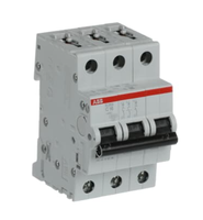 Disjoncteur miniature ABB S203-C16 3 pôles 16A courbe C 6kA 400V pour la protection résidentielle, commerciale et industrielle
