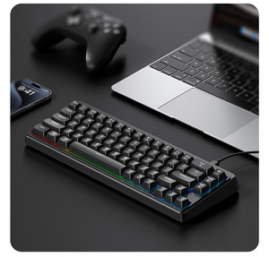 Miễn Phí Wolf M68se Có Dây Hỗn Hợp Ánh Sáng Mini Bàn Phím 60% Văn Phòng Esports Chơi Game Máy Tính Xách Tay Bàn Phím - Product Image 5