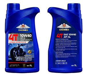 UKHERM Performance <strong>10W40</strong> API SL JASO MA2 Synthetic Blend Base <strong>Oil</strong> 4T <strong>Motorcycle</strong> <strong>Oil</strong> Automotive Lubricant Daily Protection 1L*8 - Product Image 1
