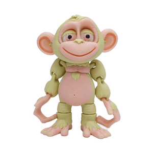 Figuras de Mono Impresas en 3D de la Marca Mandi, Multicolores, Modelo Creativo de Animal en Acción, Adornos, Regalos para Amantes de los Animales de 7 a 12 Meses - Product Image 1