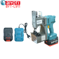 Machine à coudre portable sans fil industrielle pour sacs, alimentée par batterie au lithium BYT-L911