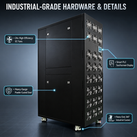 Unit Manajemen Termal Mode Ganda Pendingin Udara dan Cairan Tipe Kabinet 130kW untuk Pusat Data AI dan Cluster Server GPU