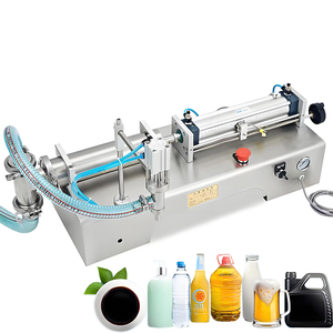 Mini machines de remplissage de pâte liquide semi-fluide bon marché <span class=keywords><strong>machine</strong></span> de ligne de station de remplissage de jus de détergent de lessive d'huile d'eau - Product Image 1
