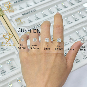 5A Cubic Zirconia kim cương Carat biểu đồ tùy chỉnh Carat so sánh biểu đồ Set kích thước vòng tham khảo đá quý Selector - Product Image 4
