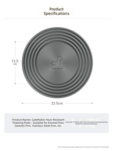 Plateau <span class=keywords><strong>de</strong></span> dégivrage en alliage d'aluminium réutilisable et écologique, diffuseur <span class=keywords><strong>de</strong></span> chaleur pour cuisinière à <span class=keywords><strong>gaz</strong></span>, protection pour ustensiles <span class=keywords><strong>de</strong></span> cuisine - Product Image 5