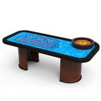 YH Bestseller 22-Zoll Roulette-Rad Unterhaltungs-Poker-Club-Stil MDF Massivholz Casino Roulette-Tisch