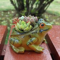 DD4081 Moderne Micro Paysage Plante Verte Grenouille Ornements Creative Balcon Pot De Fleur Décorations Pour La Maison