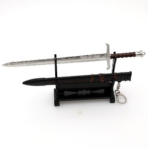 La espada del rey de Arturo 22cm 83g juguetes de aleación de Zinc artesanía de <span class=keywords><strong>Metal</strong></span> pequeño Gadget llaveros Mini regalo - Product Image 1