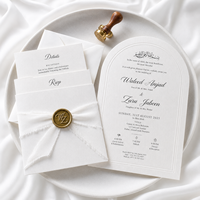 Invitations de mariage personnalisées avec dorure à chaud, cartes de vœux en papier d'art de luxe pour événements d'entreprise