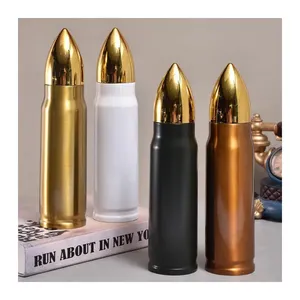 Bullet กระติกน้ําร้อน 350/500/1000ml ขนาดใหญ่ความจุกระติกน้ําสแตนเลสแบบพกพากระติกน้ําสูญญากาศกระติกน้ําร้อนถ้วยกาแฟของขวัญ