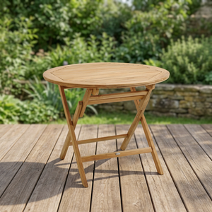 Round Solid Wood Eco-Friendly Durable Waterproof 2-Seater Dining <b>Table</b> Rustic Modern Design Home Furniture - Product Image 2
