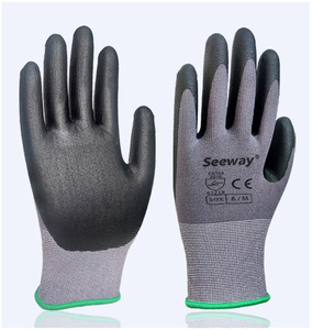 ถุงมือไนไตรล์ <span class=keywords><strong>EN388</strong></span>พรีเมี่ยมของ Seeway <span class=keywords><strong>4121</strong></span>ด้วยการถักนิตติ้งไนล่อนไร้รอยต่อและด้ามจับที่ทนทานสำหรับถุงมือนิรภัยระดับมืออาชีพ - Product Image 1