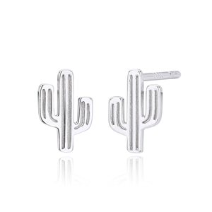 LT-E2109041 <span class=keywords><strong>Orecchini</strong></span> a Perno in Argento Sterling S925, <span class=keywords><strong>Orecchini</strong></span> a Forma di <span class=keywords><strong>Cactus</strong></span> alla Moda, Design di Nicchia Versatile e di Lusso Leggero - Product Image 5