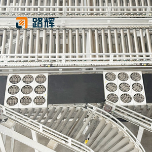 루후이 고용량 회전식 휠 소터 자동화된 소포 분류 라인 창고용 익스프레스 전자상거래용 - Product Image 1