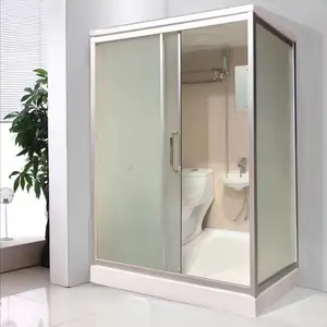 Cubículos completos da cabine do chuveiro do banheiro moderno Banheiro Pré-fabricada Modular Shower Pods Unidade do banheiro com chuveiro e WC
