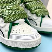 Chaussures décontractées de créateur Lanvine 2026 pour hommes et femmes, baskets de luxe en cuir véritable gaufré, baskets plateforme, baskets d'extérieur