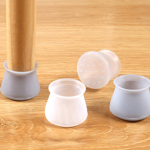 Round Washable Prevent Scratches Transparent Furniture Silicone <strong>Chair</strong> <strong>Leg</strong> Covers - Product Image 5