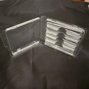 Estuche de plástico tipo clamshell con cierre a presión para 5 conos preliados, apto para conos enrollados de tamaño 1 1/4. - Product Image 3