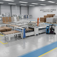 Machine de laminage à chaud QINGDAO QILI PLC avec moteur et pompe 25KW pour panneaux de porte et de mur en WPC