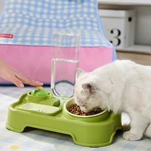 Mesa de comedor para mascotas con tazón de agua y comida para el entrenamiento de alimentación de gatos - Product Image 3