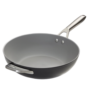 <span class=keywords><strong>Wok</strong></span> en acier inoxydable antiadhésif Ceramic <span class=keywords><strong>Pro</strong></span> 28 cm, résistant aux rayures, sans PTFE, compatible avec toutes les plaques de cuisson, noir CW30928UK - Product Image 1